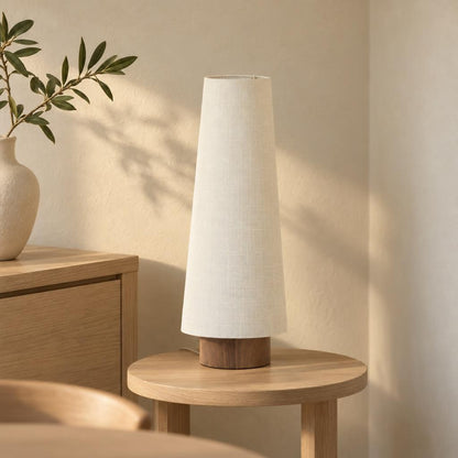 Naturel stoffen tafellamp Howie van Light & Living – sfeerbeeld