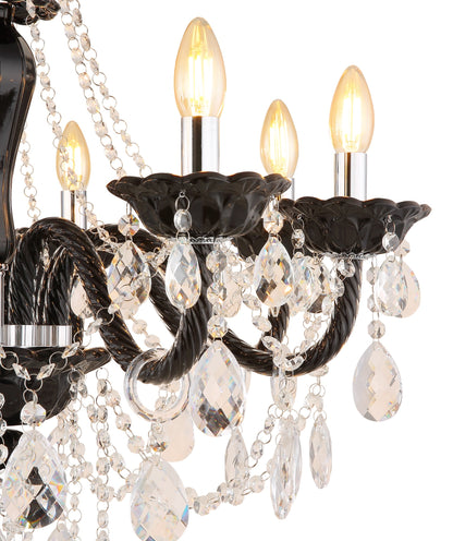 Candelabro de cristal cromado elegante – imagem 2
