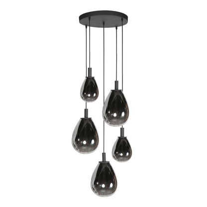 ronde-zwarte-hanglamp-met-5-druppelvormige-smoke-glazen-steinhauer-glimsy-variant-image1