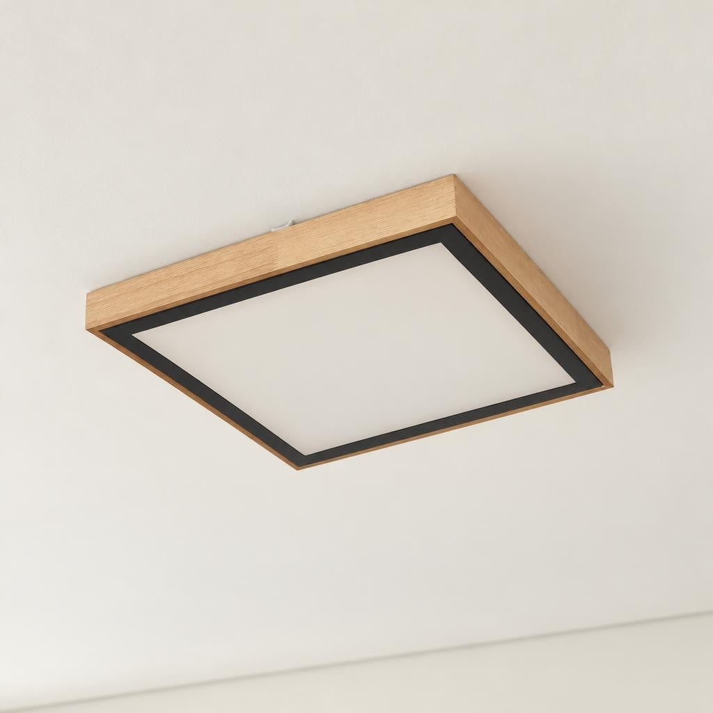 Obolg Bruno plafonnière naturel metaal 39 cm – sfeerbeeld