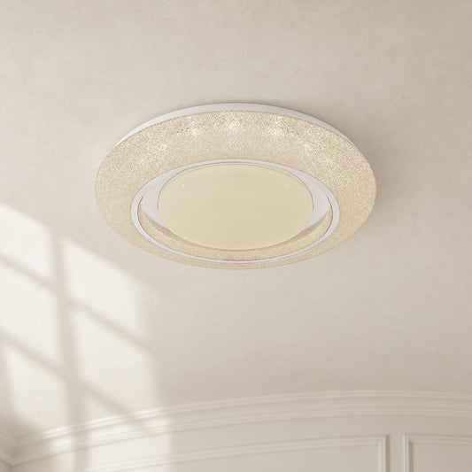 Candeeiro de teto LED branco Globo Rada – fotografia de ambiente