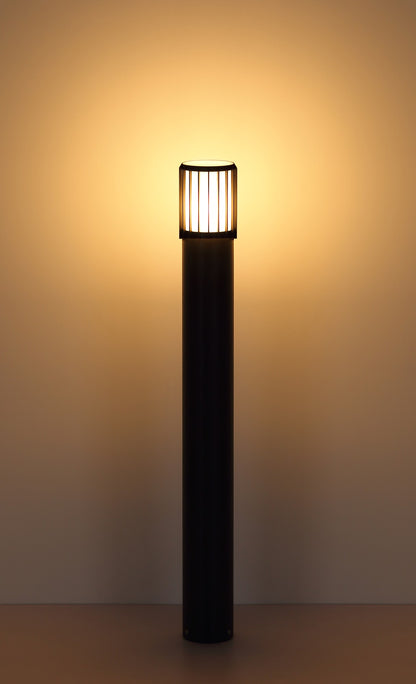Luminária de piso externa grande em alumínio antracite sutil – imagem 2
