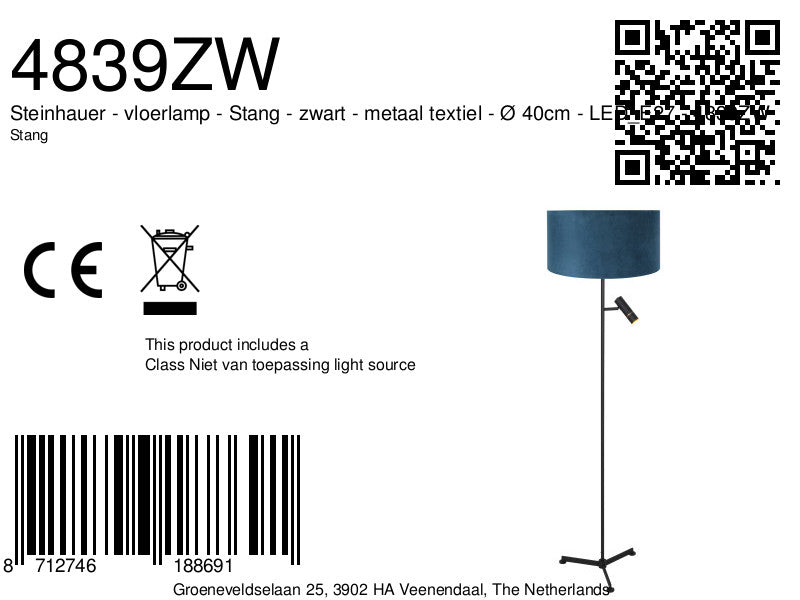 blauwe-velours-tripod-vloerlamp-met-leeslicht-en-zwarte-poten-steinhauer-stang-variant-image8a