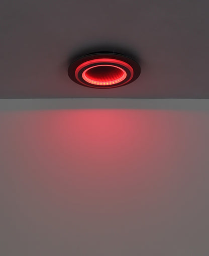 Elegantne must metalline LED 2 valgusega laelamp – pilt 11