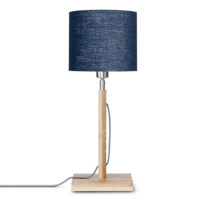 ronde-blauwe-linnen-scandinavische-tafellamp-good-mojo-fuji-main-image