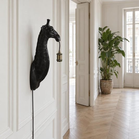 Černé nástěnné svítidlo Giraffe | Light & Living – fotografie v interiéru