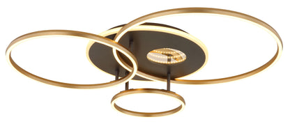 Lampada a soffitto LED in alluminio dorato caratteristico – immagine 4