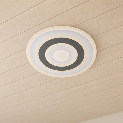 Moderné biele LED stropné svietidlo Obolg Sabatino – fotografia v interiéri