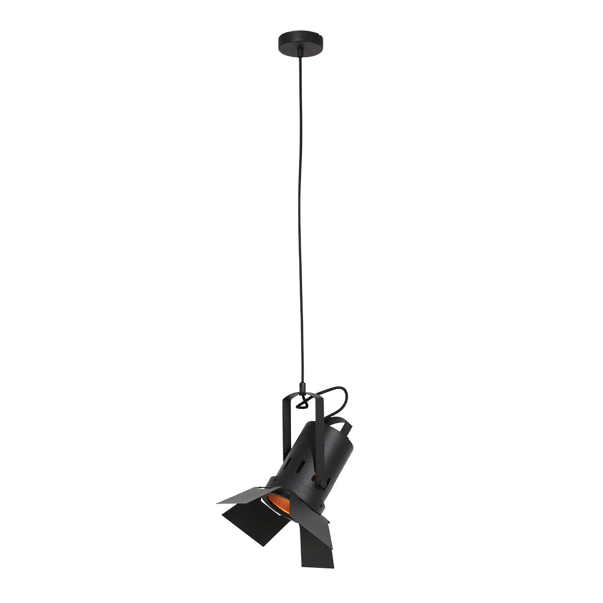 Ретро пендел прожектор Mexlite Carree – черен – изображение 1