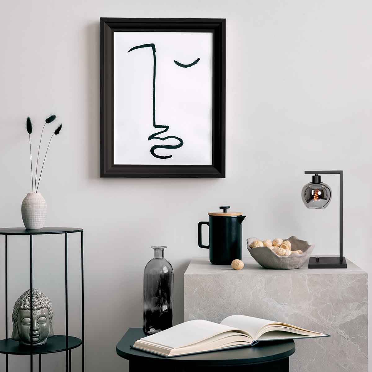 moderne-tafellamp-zwart-steinhauer-lotus-variant-image3