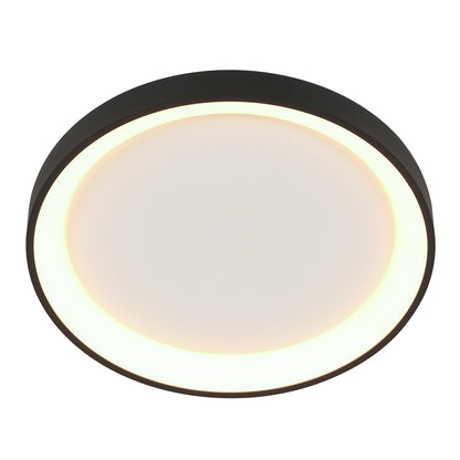 Черна кръгла LED плафониера Steinhauer Ringlede – изображение 10
