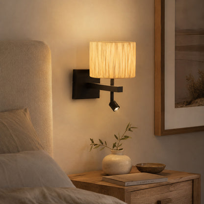 wandlamp-zwart-met-houtkleurige-kap-steinhauer-stang-variant-image2