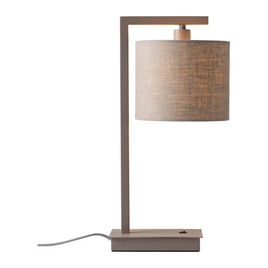 Lampa de masă din in bej și culoare naturală It's About RoMi Boston