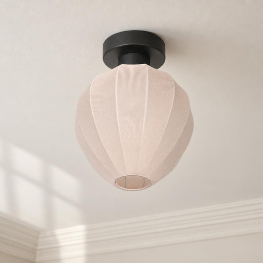 Beige Japandi Ceiling Light | Steinhauer Bloeba – lifestyle image