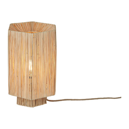 Grande lâmpada de mesa de rafia de cor natural GOOD&MOJO Panama