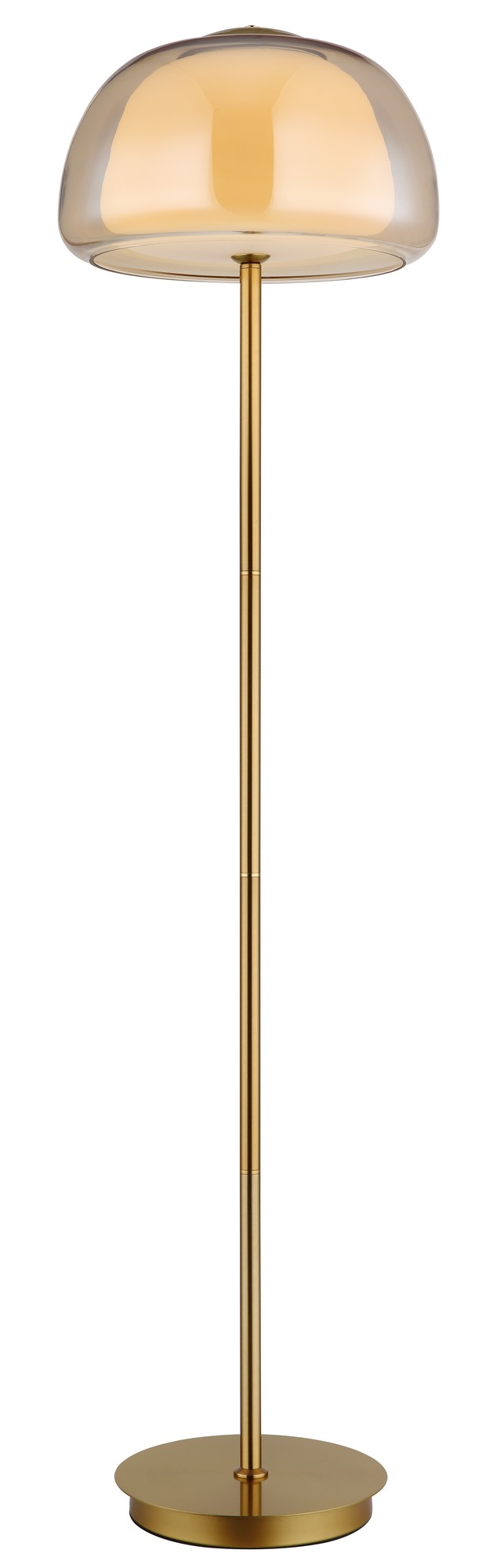 Luminária de chão LED em vidro dourado moderno – imagem 11