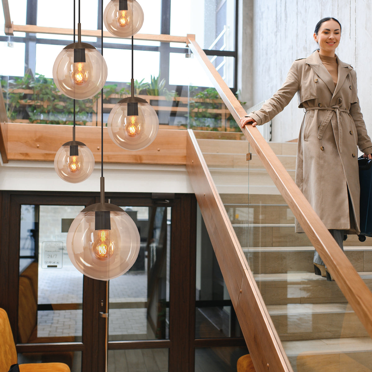 5-lichts-hanglamp-amber-glas-cacao-steinhauer-bollique-variant-image2