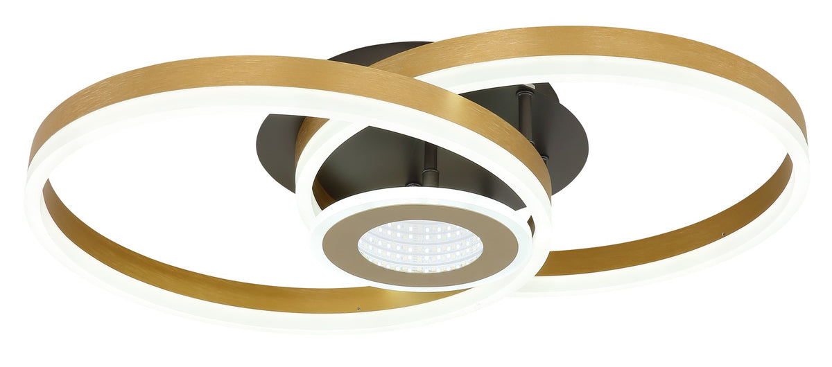 Luz de teto LED de alumínio preto de tamanho médio – imagem 5
