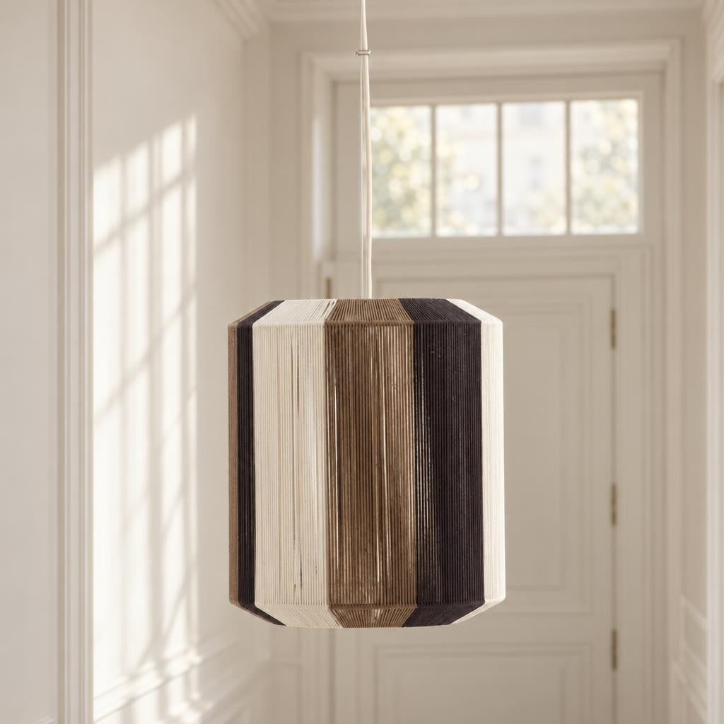 Závěsná lampa Kozana přírodní Light & Living – fotografie v interiéru