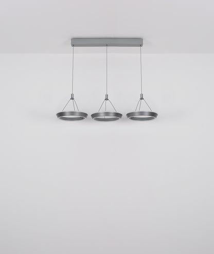 Lampa suspendată din metal negru elegant cu LED – imaginea 6