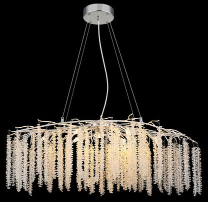 Grando lampadario di cristallo cromato – immagine 4