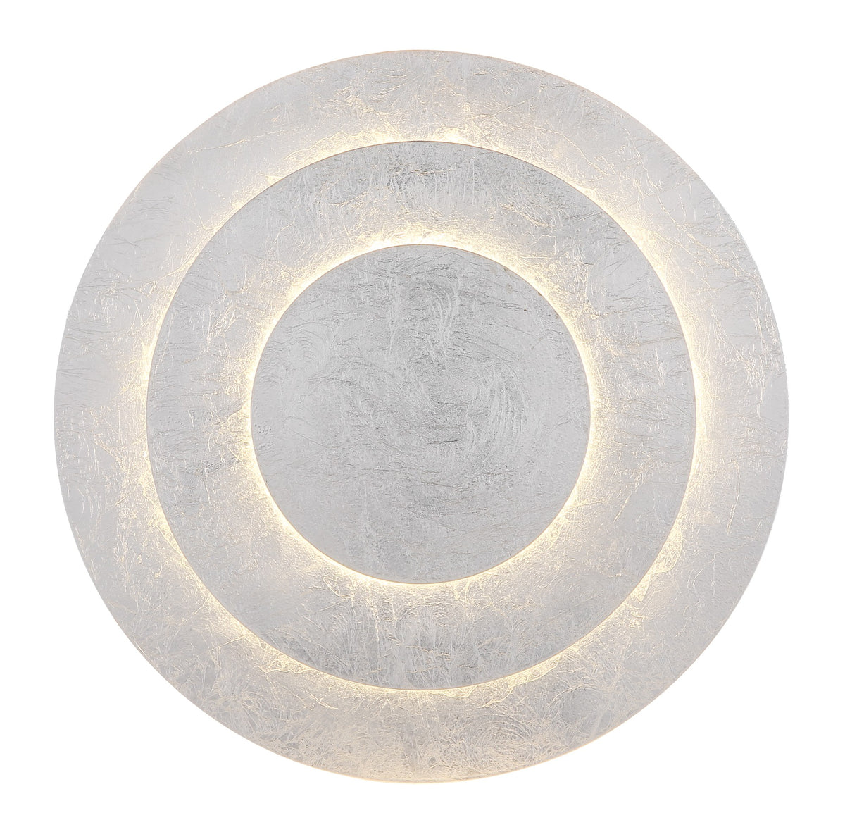 Piccola lampada a soffitto LED metallica color argento – immagine 2