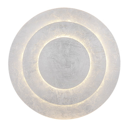 Piccola lampada a soffitto LED metallica color argento – immagine 2