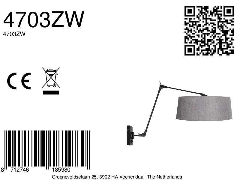 zwarte-wandlamp-met-grijze-linnen-kap-steinhauer-prestige-chic-variant-image8a