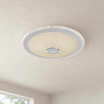 Obolg Dunny witte metalen LED-plafondlamp Ø43 cm – sfeerbeeld