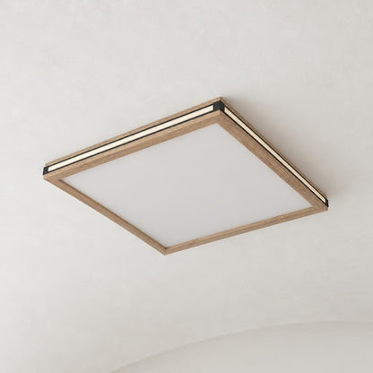 Obolg Carla valkoinen LED-kattovalaisin 60 × 60 cm – tunnelmakuva
