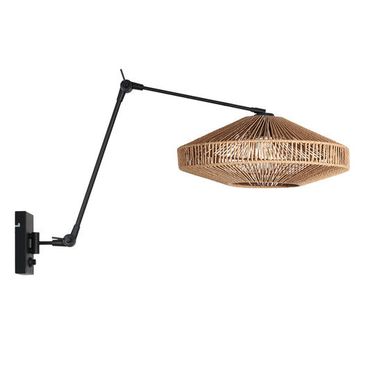 zwarte-wandlamp-met-touwlampenkap-steinhauer-prestige-chic-main-image