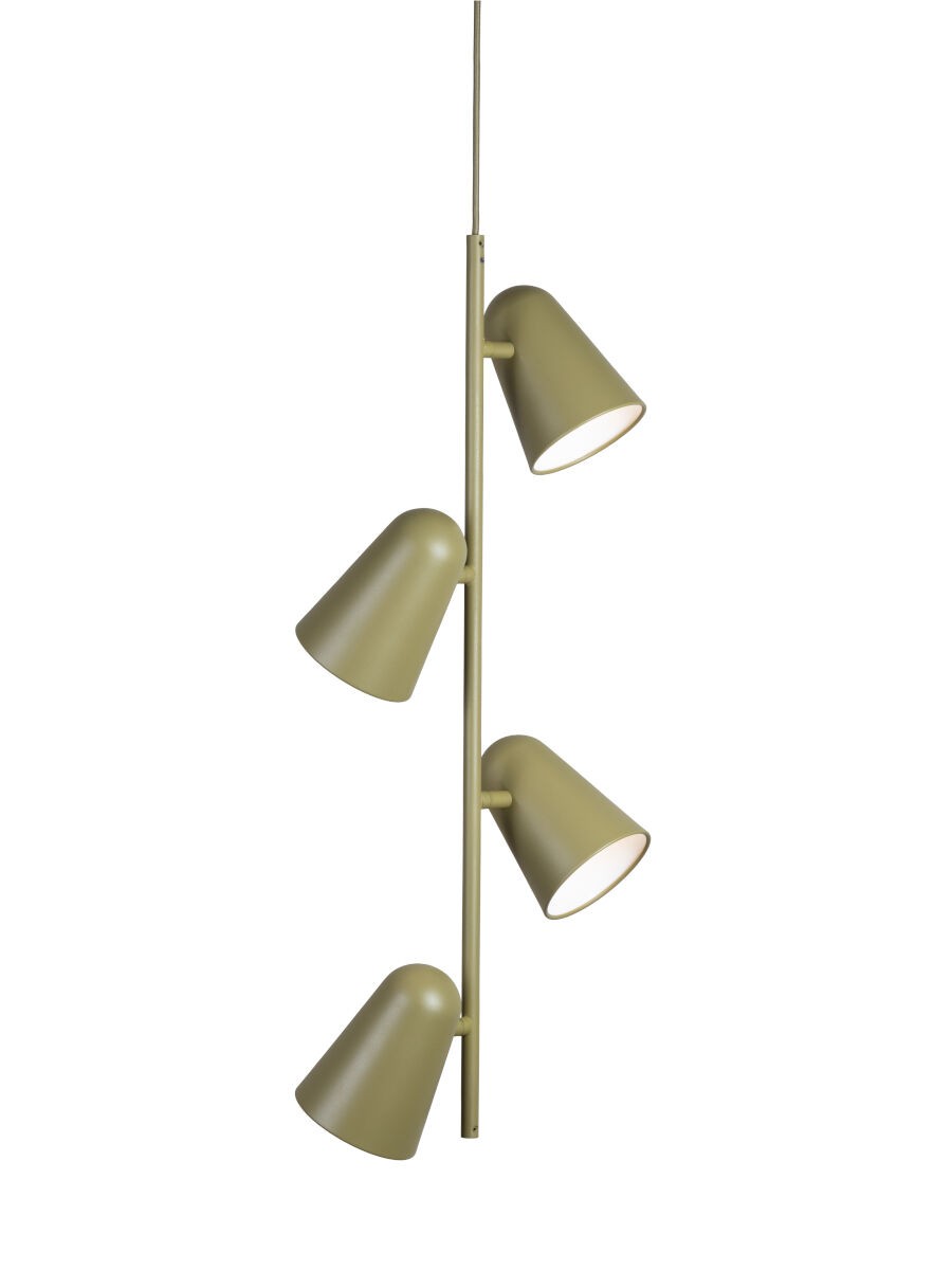 Luz pendente de 3 lâmpadas em metal verde-oliva encantadora It's About RoMi Salamanca – imagem 3