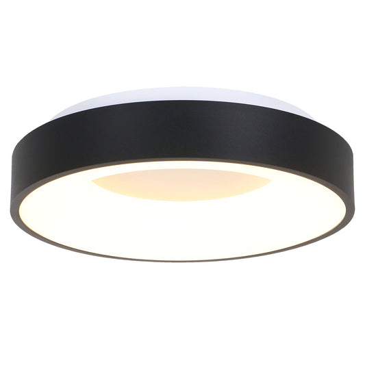 Steinhauer Ringlede zwarte LED-plafonnière 48 cm