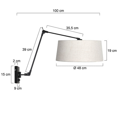 zwarte-wandlamp-met-creme-linnen-kap-steinhauer-prestige-chic-variant-image7