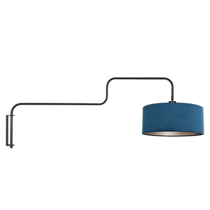 metalen-trendy-blauwe-zwarte-wandlamp-steinhauer-bloeba-main-image