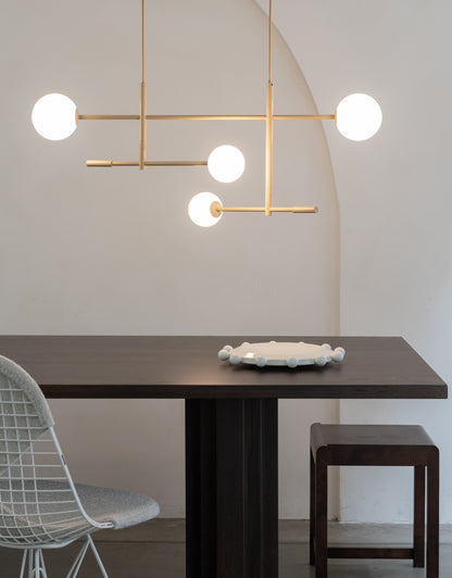 Lustre de 4 luzes em vidro bege refinado It's About RoMi Copenhagen – imagem 2