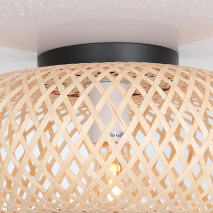 Stropné svietidlo z bambusu Anne Lighting Maze – obrázok 6