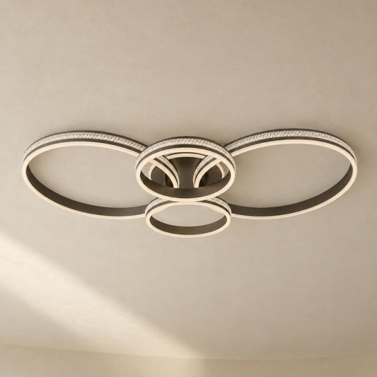 GROUNI Modern LED Ceiling Light with Ring Design – lifestyle image