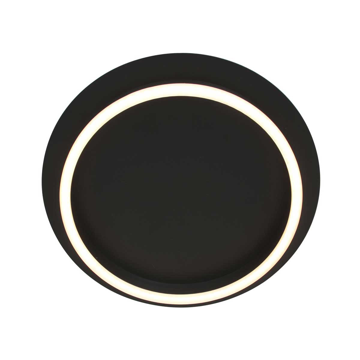 Черна кръгла LED плафониера Steinhauer Ringlux – изображение 10