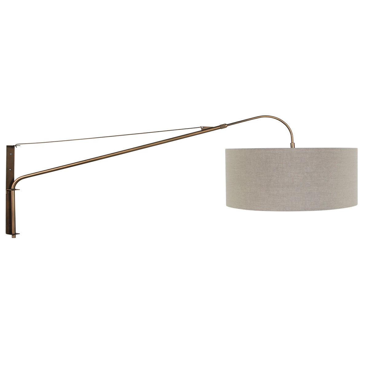 bronzen-wandlamp-met-grijs-linnen-kap-o50-cm-steinhauer-elegant-classy-main-image