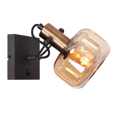 zwarte-wandlamp-bronzen-accent-glaskap-steinhauer-glaslic-main-image