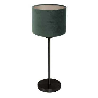 Stolná lampa Mexlite Noor – zelené zamatové tienidlo