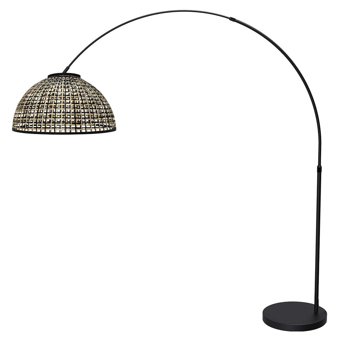 booglamp-zwart-met-bamboe-kap-zwart-naturel-verstelbaar-e27-mexlite-flair-variant-image1