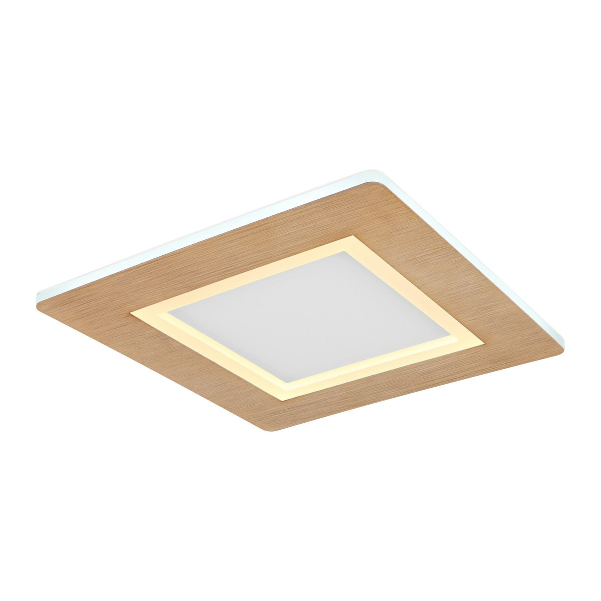 Lâmpada de teto LED metálica branca refinada