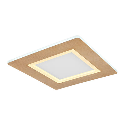 Lâmpada de teto LED metálica branca refinada