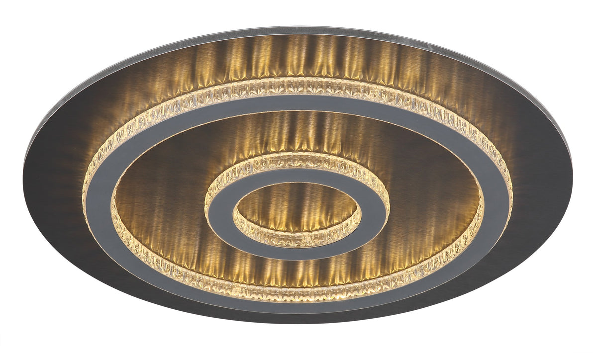 Pieni musta metallinen LED-kattovalaisin – kuva 8