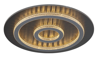 Pieni musta metallinen LED-kattovalaisin – kuva 8