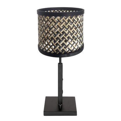 zwarte-tafellamp-met-moderne-patroonkap-steinhauer-stang-main-image