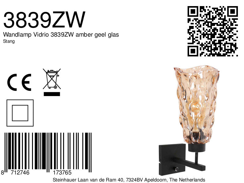 zwarte-retro-wandlamp-amberkleurige-glaskelk-steinhauer-stang-variant-image8a