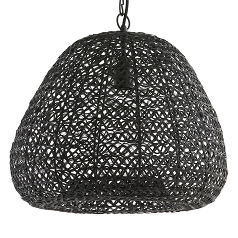 rustieke-zwarte-hanglamp-geweven-light-living-finou-main-image